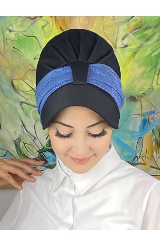 Light Blue Ready to Wear Turban 19FSPK30-01