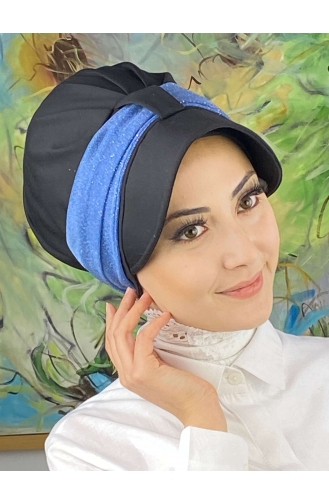 Light Blue Ready to Wear Turban 19FSPK30-01