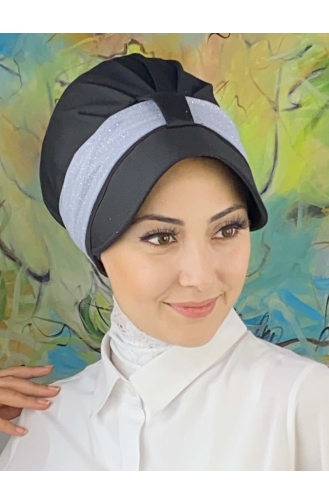 Black Ready to wear Turban 19FSPK30-02