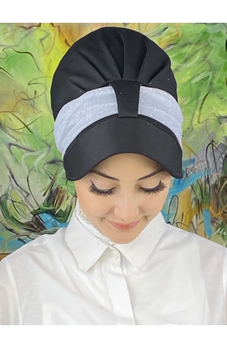 Black Ready to wear Turban 19FSPK30-02