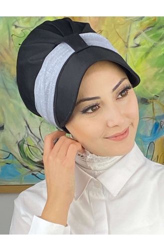 Black Ready to wear Turban 19FSPK30-02