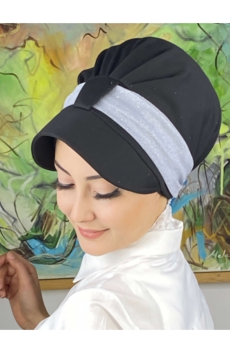 Black Ready to wear Turban 19FSPK30-02