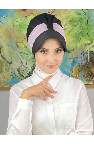 Black Ready to wear Turban 19FSPK30-03