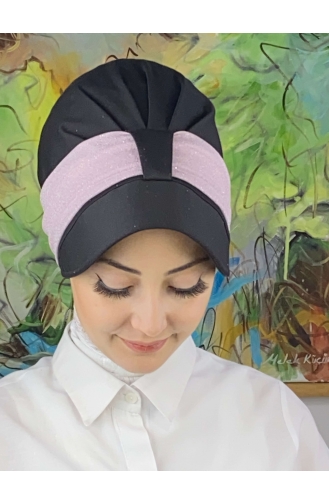 Black Ready to wear Turban 19FSPK30-03