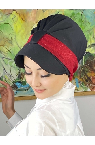 Rot Praktischer Turban 19FSPK30-05