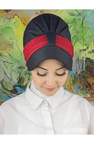 Rot Praktischer Turban 19FSPK30-05