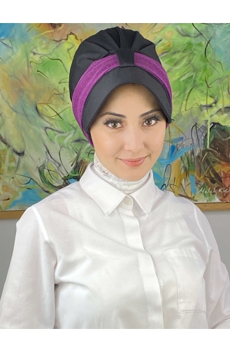 Schwarz Praktischer Turban 19FSPK30-08