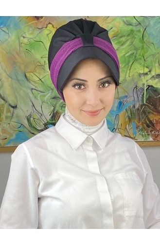 Black Ready to wear Turban 19FSPK30-08