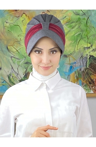 Claret Red Ready to Wear Turban 19FSPK87-01