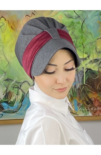 Claret Red Ready to Wear Turban 19FSPK87-01