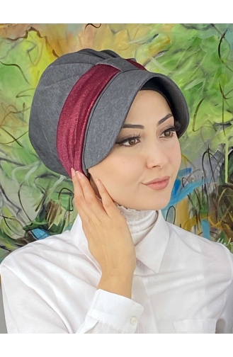 Claret Red Ready to Wear Turban 19FSPK87-01