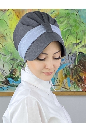 Hellgrau Praktischer Turban 19FSPK87-02