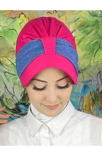 Dunkelrose Praktischer Turban 19FSPK101-01