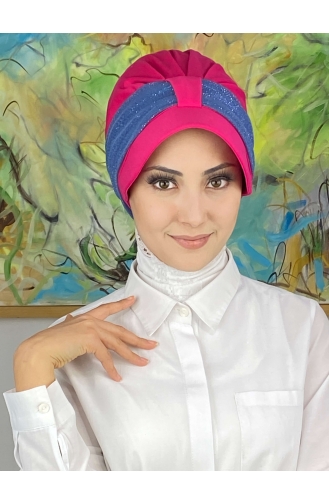 Dunkelrose Praktischer Turban 19FSPK101-01