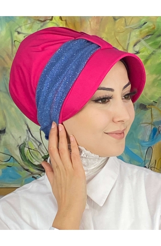 Dunkelrose Praktischer Turban 19FSPK101-01