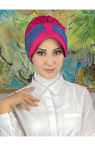 Dunkelrose Praktischer Turban 19FSPK101-01