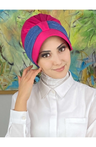 Dunkelrose Praktischer Turban 19FSPK101-01