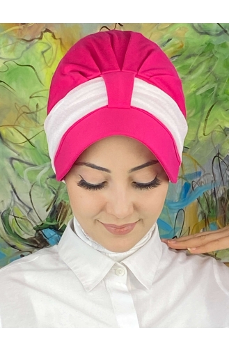 Dunkelrose Praktischer Turban 19FSPK101-02