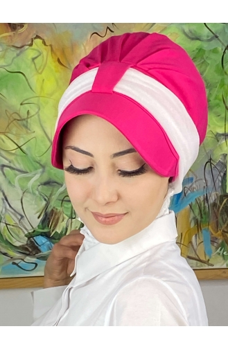 Dunkelrose Praktischer Turban 19FSPK101-02