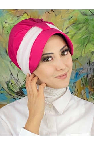 Dunkelrose Praktischer Turban 19FSPK101-02