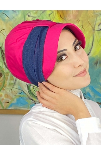 Dunkelrose Praktischer Turban 19FSPK101-03