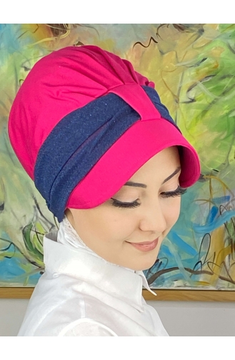 Dunkelrose Praktischer Turban 19FSPK101-03