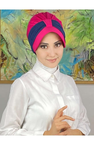 Dunkelrose Praktischer Turban 19FSPK101-03