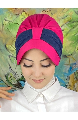 Dunkelrose Praktischer Turban 19FSPK101-03