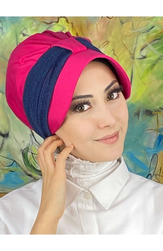 Dark Pink Ready to Wear Turban 19FSPK101-03