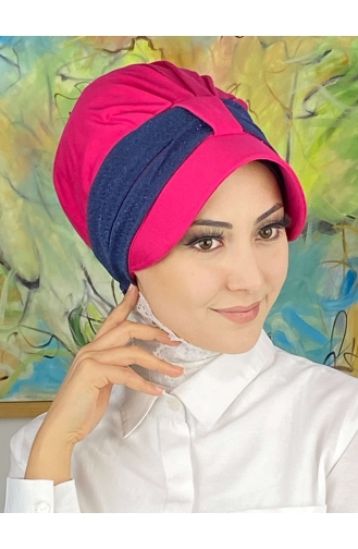 Dark Pink Ready to wear Turban 19FSPK101-03