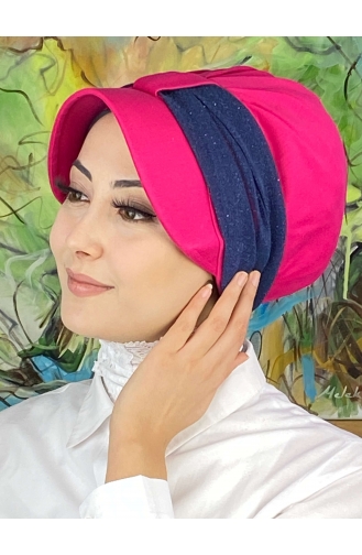 Dunkelrose Praktischer Turban 19FSPK101-03