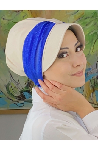 Saxon blue Ready to wear Turban 19FSPK72-03