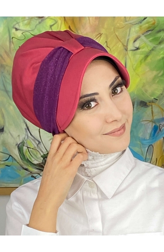 Dunkelviolett Praktischer Turban 19FSPK98-01