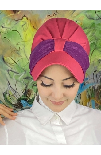 Dark Purple Ready to Wear Turban 19FSPK98-01