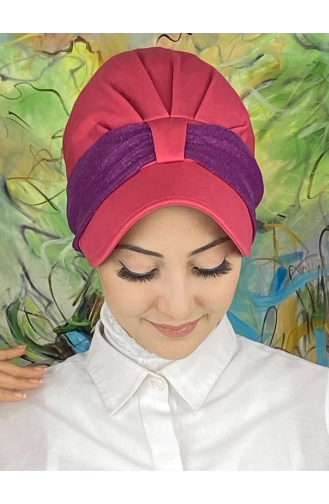 Dunkelviolett Praktischer Turban 19FSPK98-01