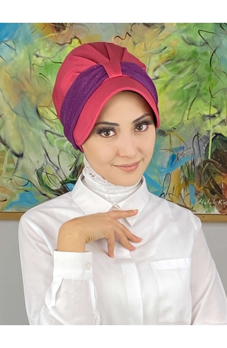 Dark Purple Ready to Wear Turban 19FSPK98-01