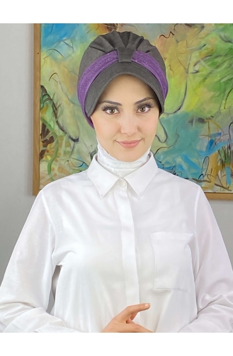 Dark Auburn Ready to wear Turban 19FSPK90-02