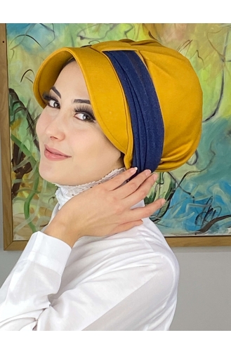 Mustard Ready to Wear Turban 19FSPK113-01