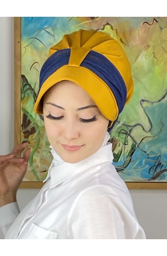 Mustard Ready to Wear Turban 19FSPK113-01