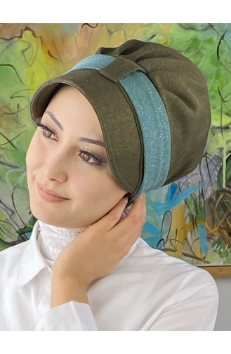 Mint green Ready to wear Turban 19FSPK84-01