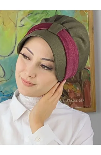 Claret Red Ready to Wear Turban 19FSPK84-03