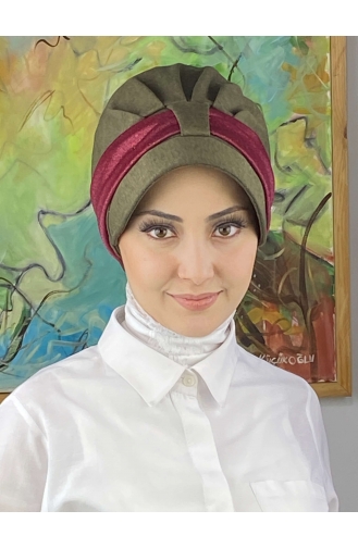 Weinrot Praktischer Turban 19FSPK84-03