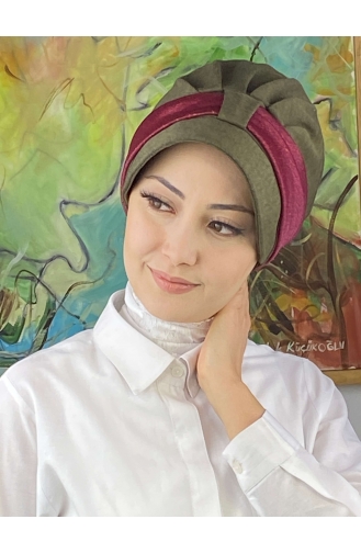 Weinrot Praktischer Turban 19FSPK84-03