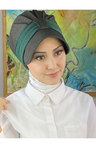 Mint Green Ready to Wear Turban 19FSPK107-01