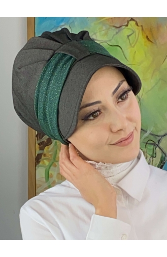 Mint green Ready to wear Turban 19FSPK107-01