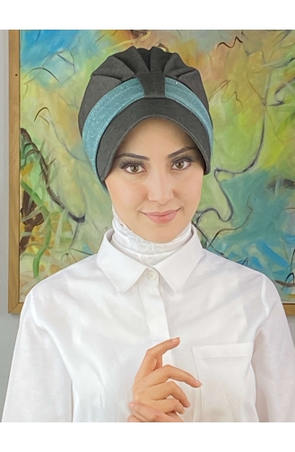 Mint green Ready to wear Turban 19FSPK107-02