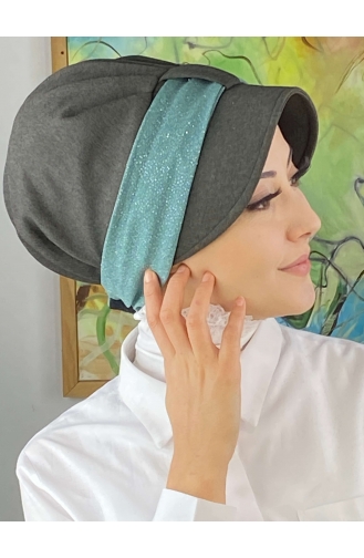 Mint green Ready to wear Turban 19FSPK107-02