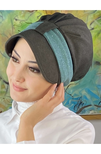 Mint Green Ready to Wear Turban 19FSPK107-02