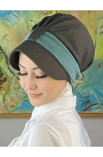 Mint Green Ready to Wear Turban 19FSPK107-02