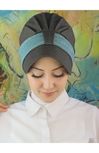 Mint green Ready to wear Turban 19FSPK107-02